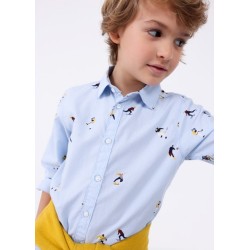 (28683) CAMISA M/L ESTAMPADA