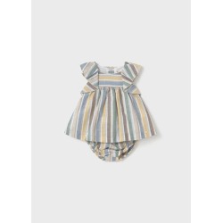 (30442) VESTIDO RAYAS LINO