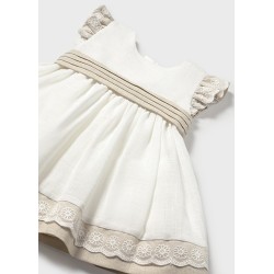 (30452) VESTIDO COMBINADO LINO