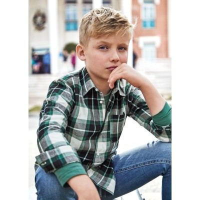 (28797) CAMISA M/L CUADROS