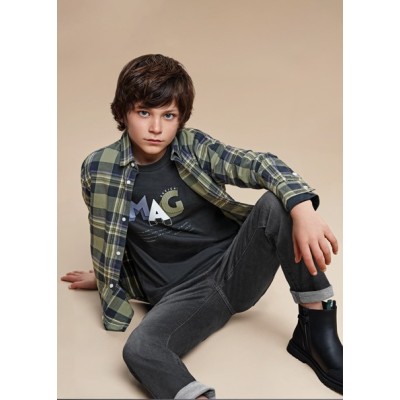 (28798) CAMISA M/L CUADROS