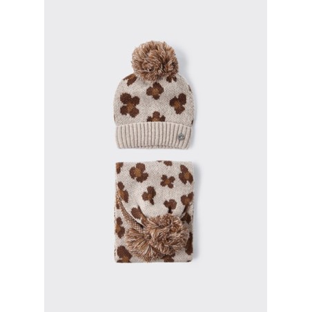 (28921) CONJUNTO GORRO BUFANDA JACQUARD