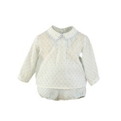 (29071) CONJUNTO RANITA Y CAMISA FLORES