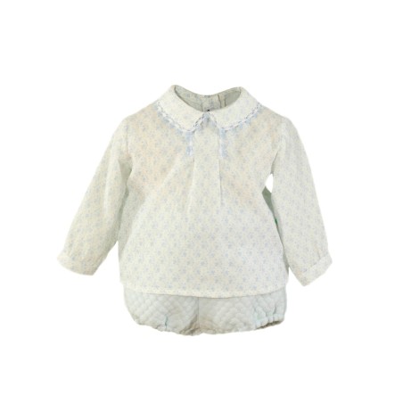 (29071) CONJUNTO RANITA Y CAMISA FLORES