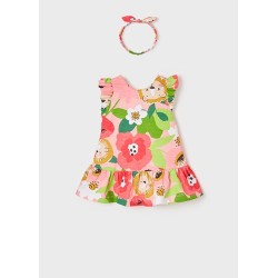 (26672) VESTIDO ESTAMPADO DIADEMA