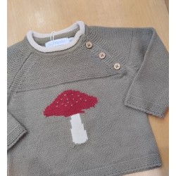 (29028) CONJUNTO POLAINA PUNTO Y JUBON SETA