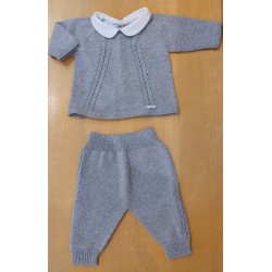 (29027) CONJUNTO POLAINA PUNTO Y JUBON CUELLO