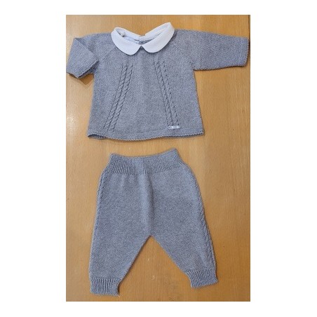 (29027) CONJUNTO POLAINA PUNTO Y JUBON CUELLO