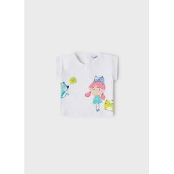(26525) CAMISETA M/C NIÑA GATOS