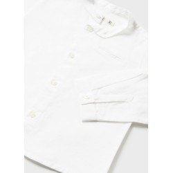 (29147) CAMISA M/L LINO CUELLO MAO