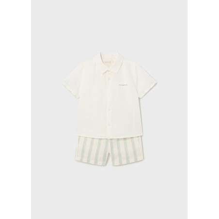 (29176) CONJUNTO BERMUDA LINO VESTIR