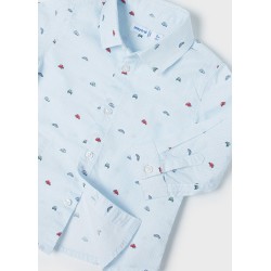 (26539) CAMISA M/L ESTAMPADA