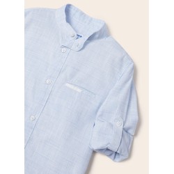 (28164) CAMISA M/L C/ MAO RAYAS