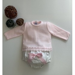 (19233) ROPA CONJUNTO RANITA PIQUE Y JUBON