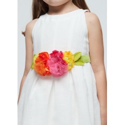 (29484) VESTIDO CINTURON FLORES