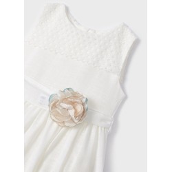 (28244) VESTIDO COMBINADO GUIPUR