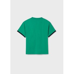 (29510) CAMISETA CONTRASTES MANGAS