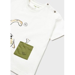 (27866) CAMISETA M/C BOLSILLO DINO