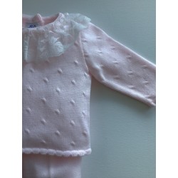 (24066) ROPA CONJUNTO JUBON PUNTILLA Y POLAINA