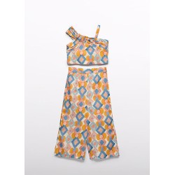(30769) CONJUNTO PANTALON LARGO ESTAMPADO
