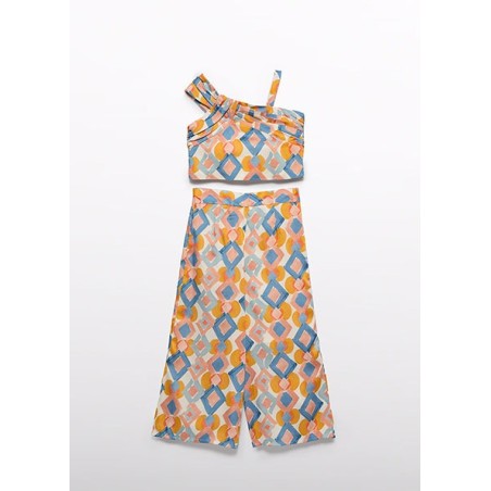 (30769) CONJUNTO PANTALON LARGO ESTAMPADO