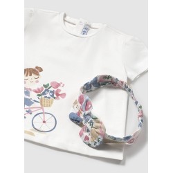 (30306) CAMISETA M/C CON DIADEMA