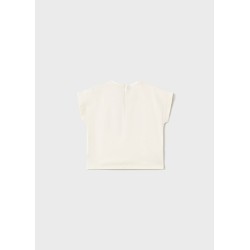 (30308) CAMISETA M/C APLIQUES CROCHET