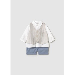 (30333) CONJUNTO PANTALON CORTO CHALECO