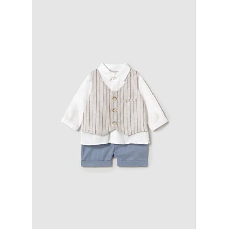 (30333) CONJUNTO PANTALON CORTO CHALECO