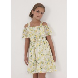 (28358) VESTIDO GASA FLORES