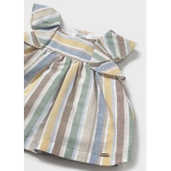 (30442) VESTIDO RAYAS LINO