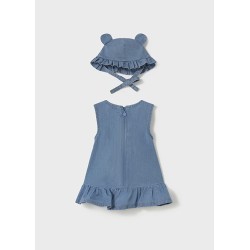 (30448) VESTIDO Y GORRO DENIM