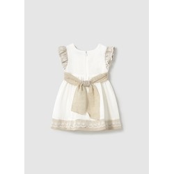 (30452) VESTIDO COMBINADO LINO